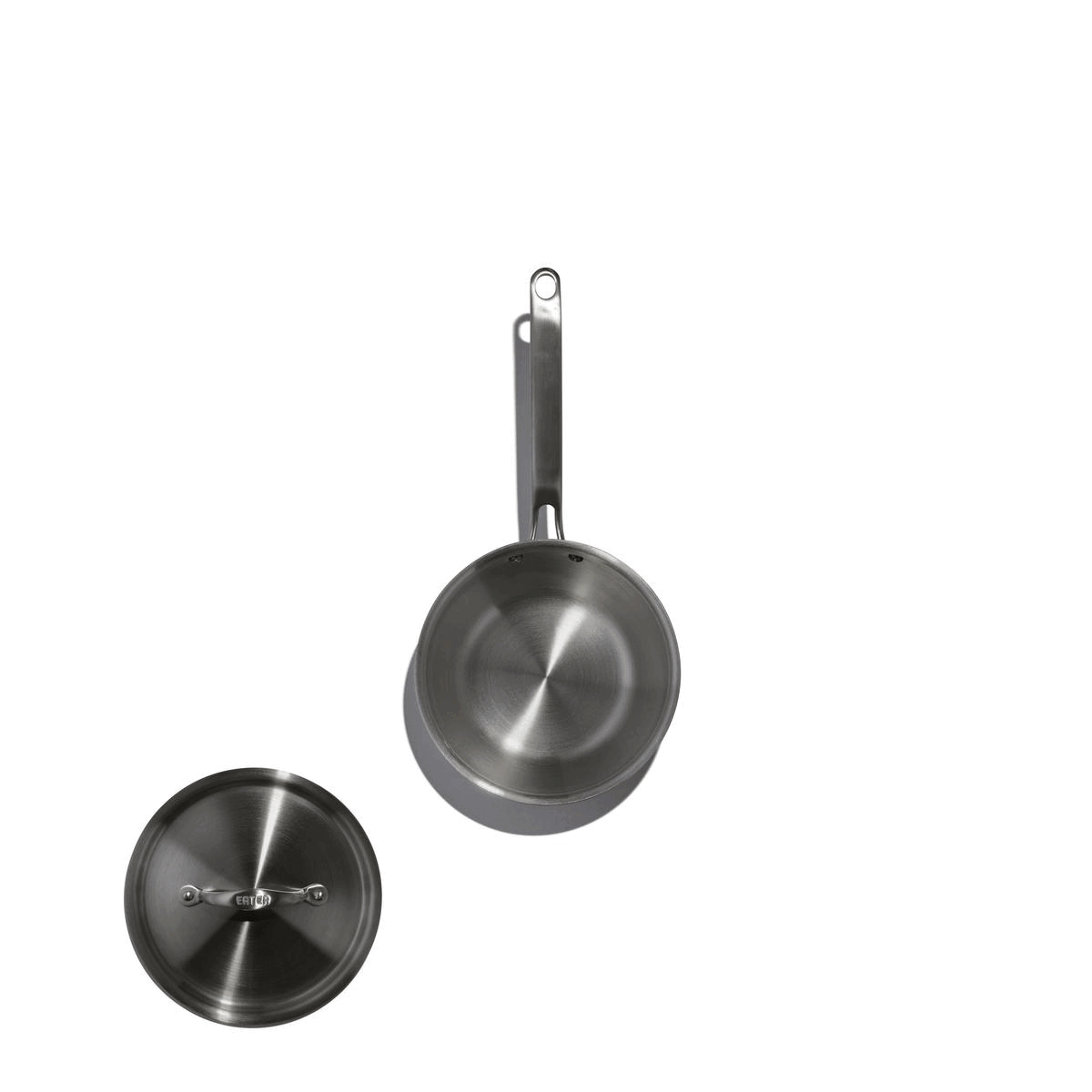 Eater x Heritage Steel 2 Quart Saucier with Lid - Image 3