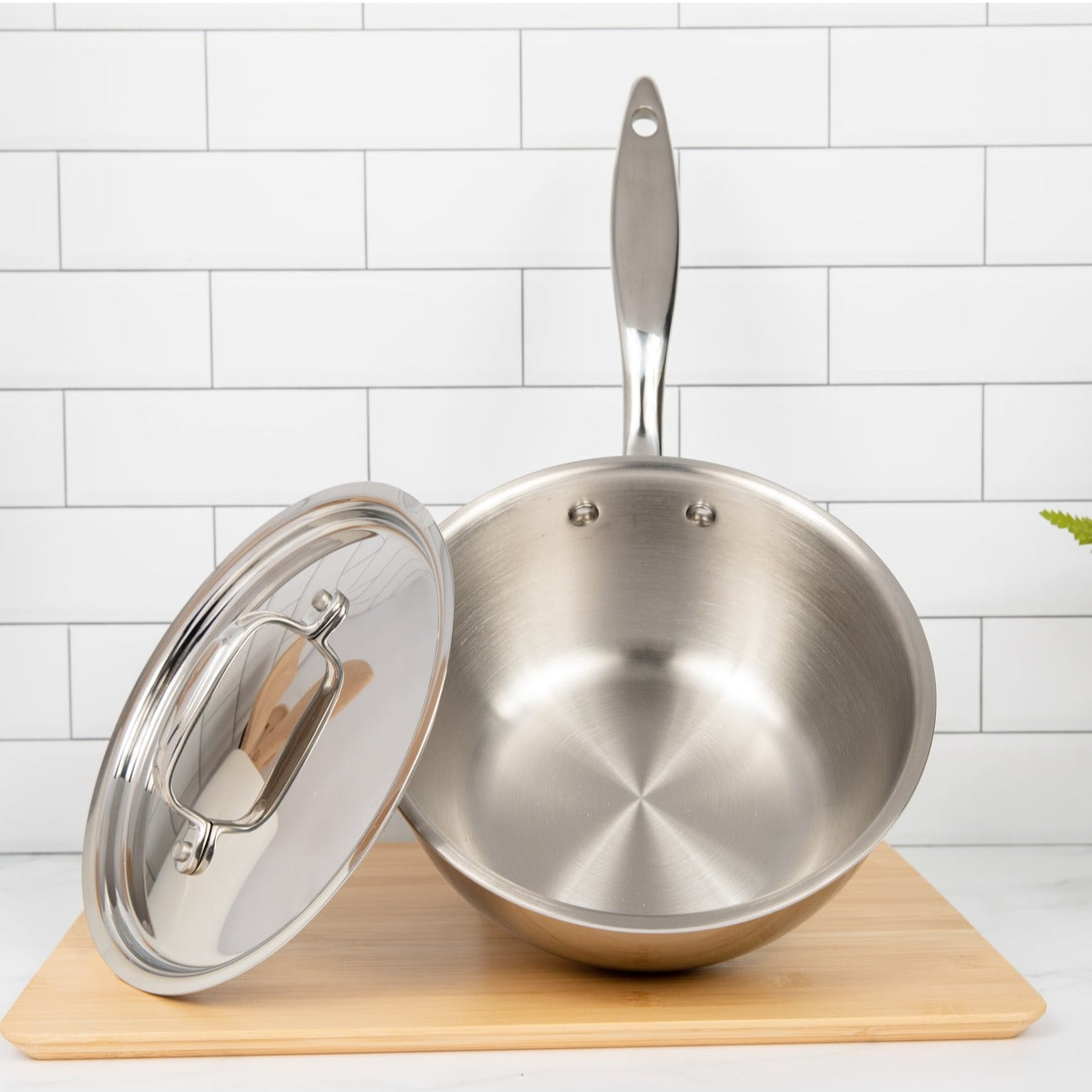 Titanium Series 2 Quart Saucier with Lid - Image 2