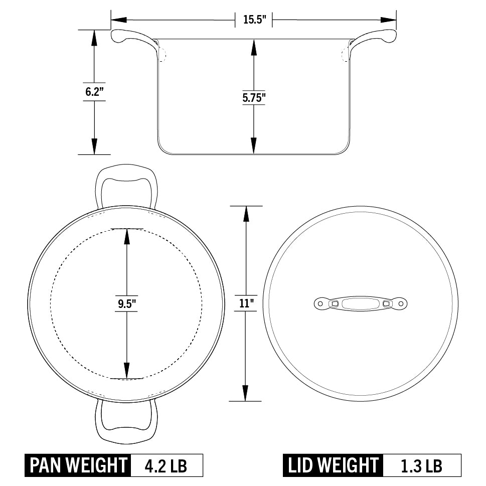 Titanium Series 8 Quart Stock Pot with Lid - Image 2