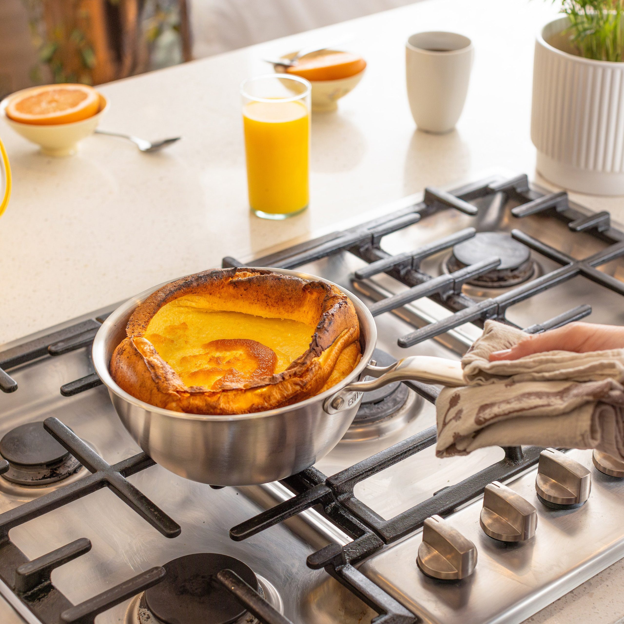 Eater x Heritage Steel 2 Quart Saucier with Lid - Image 2