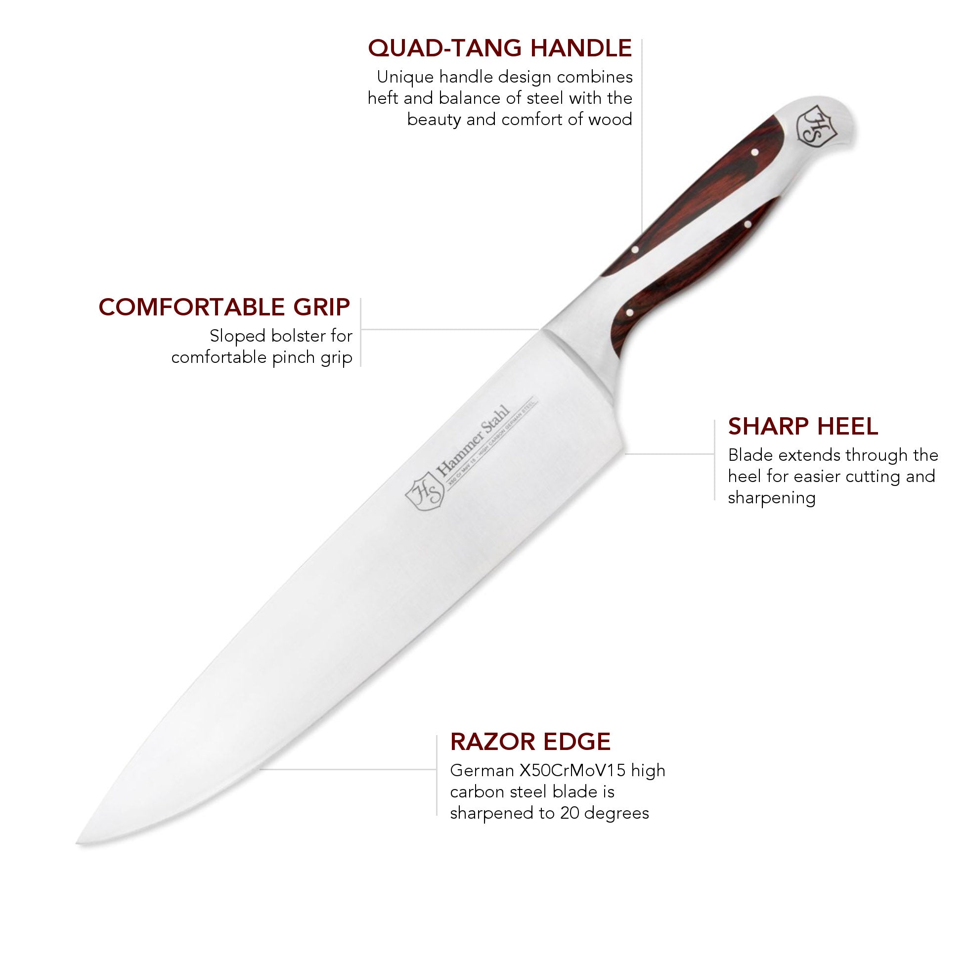 Hammer Stahl 10 Chef Knife - Image 3